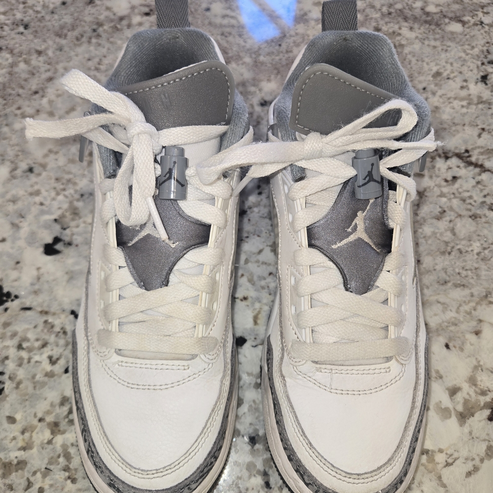 Nike Kids Jordans White and Gray